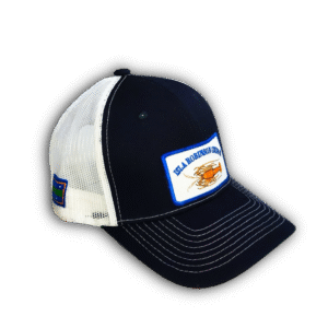 Gorra Blanco con azul langosta Isla Robinson Crusoe 6 paneles