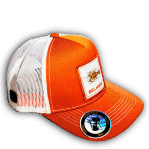 Gorra blanco y naranja Langosta Selkirk 5 paneles