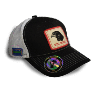 Gorra Negra con Blanco Selkirk 6 paneles