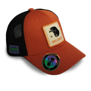 Gorra Naranjo con Negro Selkirk 6 paneles