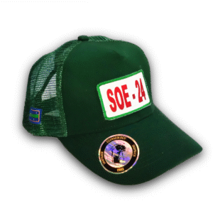 Gorra verde SOE-24 Bandera Isla Robinson Crusoe 5 paneles